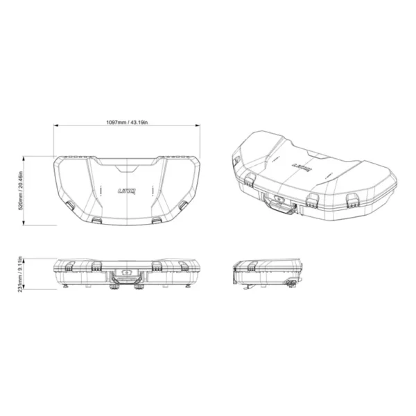 Maleta Linq De Perfil Bajo 63L G3 - Imagen 2