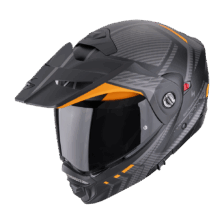 Casco Scorpion EXO ADX-2 Lewis Negro-Naranja Mate